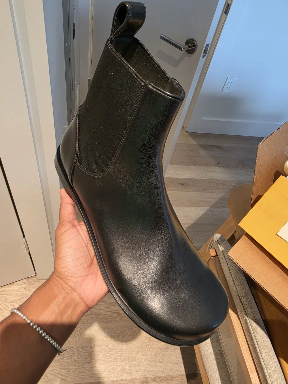 Fendi Men’s Black Leather Chelsea Boots